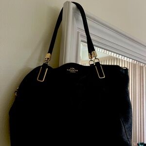 Black Coach Leather Bag